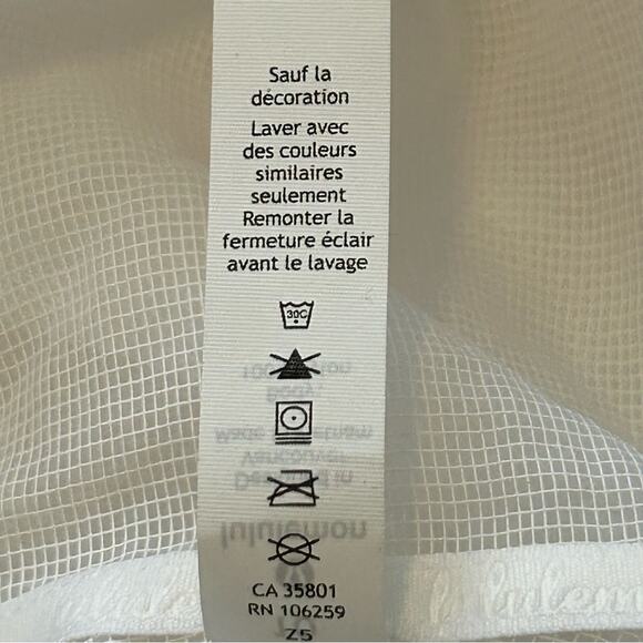 Lululemon Clear Intention Jacket in White NWT Size 10 - Picture 11 of 16